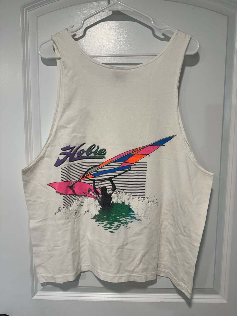 Vintage Hobie Windsurfing Graphic Tank Top Surf Beach Men’s XL